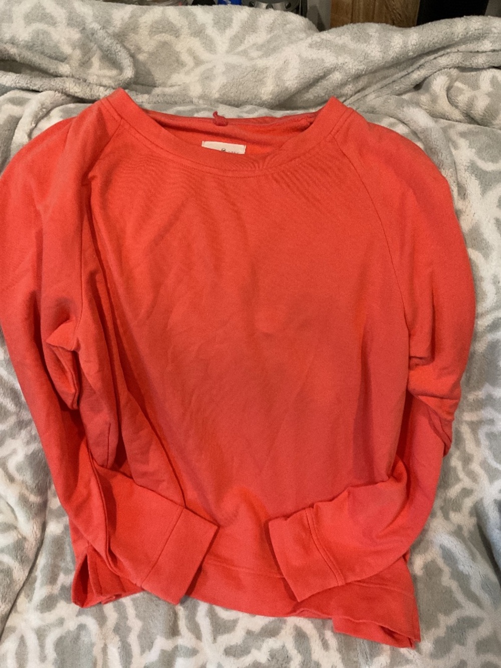 Lou & Grey orange signature soft long sleeve sweatshirt
